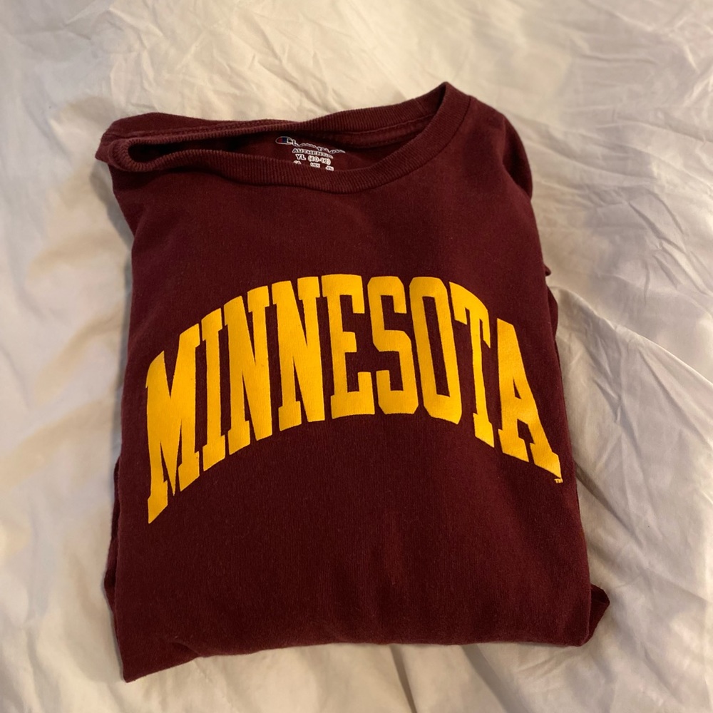UMN champion long sleeve tee (adultS)